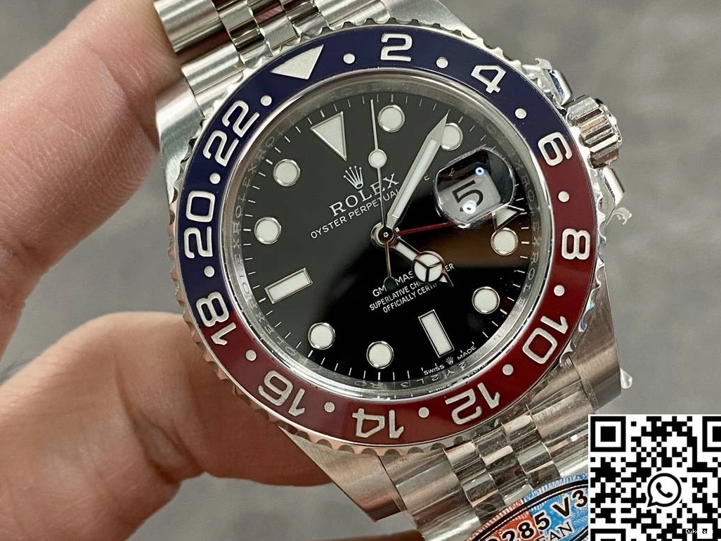 Black V3 Factory Rolex M126710BLRO-0001 Clean Master II Dial GMT 0208